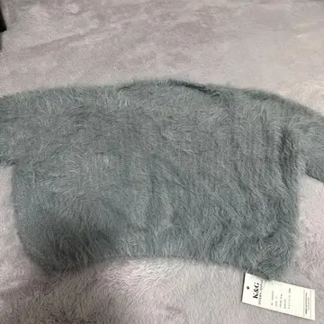 K&G 그레이 퍼 스타일 긴팔 니트