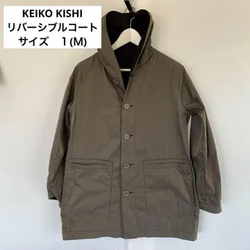 KEIKO KISHI by nosh 케이코키시 리버서블 코트 M 블랙