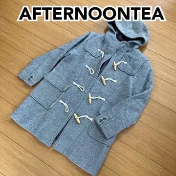 AFTERNOON TEA 그레이 더플 코트