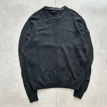 90s-00s vintage 코튼 니트 스웨터 리브 레트로 구제 의류