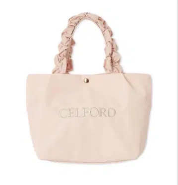 CELFORD 플룸 프릴 라메 자수 토트백 ( S ) 핑크