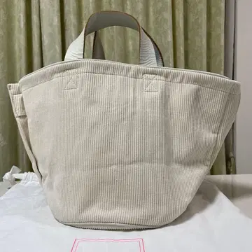 LUDLOW 라드 로 코듀로이 토트백 아이보리 (주머니 포함)