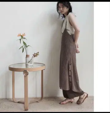 meer. 스트랩 레이스 스커트 원피스