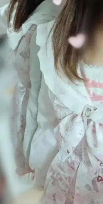 리즈리사 Sewing Bear 패턴 셋업 화이트