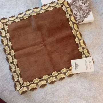 치카자와 레이스 타월 손수건 후쿠사야 브라운 치카자와 chikazawa