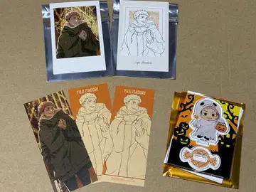 주술회전 말큐브 미니 아크릴 스탠드 특전 스티커 등 이타도리 유우지