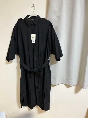 UNIQLO 코튼 오버 사이즈 셔츠 원피스 XL