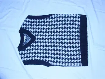 ZARA 하운드 투스 니트 베스트