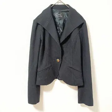 쿠 드 샹스 다크 그레이 싱글 버튼 자켓 M 캐주얼