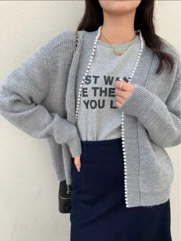 새상품급! 벌스데이 바쉬 펄 니트 가디건