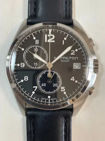 해밀턴 재즈 마스터 카키 크로노그래프 손목시계