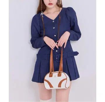 플리츠 자켓 원피스 NICE CLAUP 택 포함 새상품 M