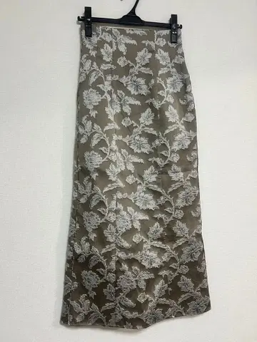 SNIDEL 자카드 내로우 스커트 GLAY