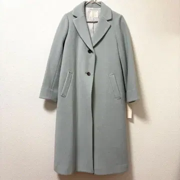 새상품 Feroux 모사 체스터 코트 롱 코트 라이트 그린