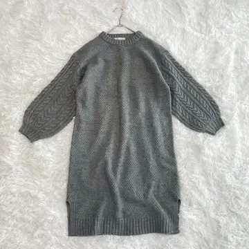 SIMPLI CITE 심플리시떼 니트 원피스 크루넥 그레이