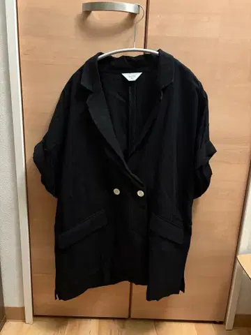 슬로브 이에나 레이온 린넨 하프 슬리브 자켓