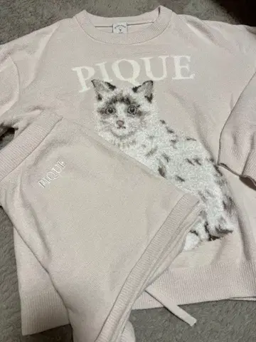 젤라또피케 고양이 패턴 자카드 세트