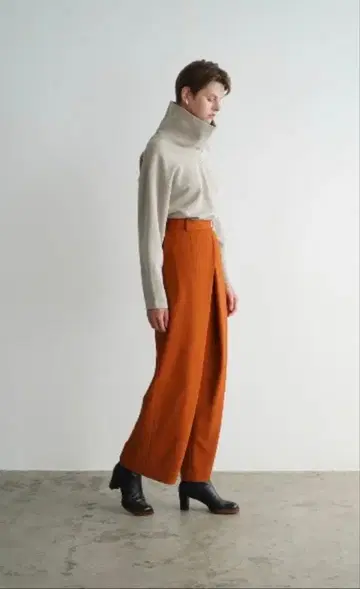 CLANE 오렌지 와이드 팬츠