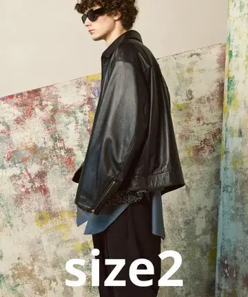 [ MAISON SPECIAL ] 양가죽 싱글 라이더 size2