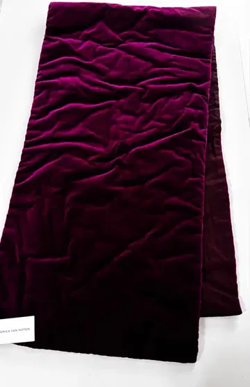 미사용 새상품 DRIESVANNOTEN 드리스반노튼 퍼플 스톨 머플러