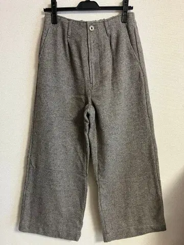 samansa mos2 헤링본 와이드 팬츠