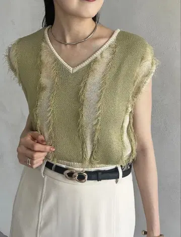 thevon 프린지 프렌치 니트