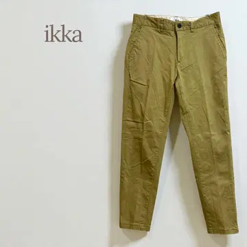 이카 스트레이트 치노 팬츠 코튼 캐주얼 깔끔한