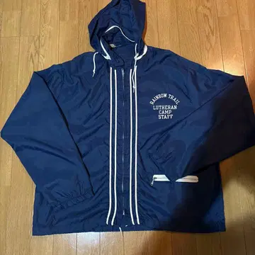 70s 챔피온 나일론 풀 지퍼 자켓 런택