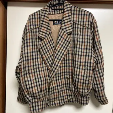 DAKS 체크 무늬 자켓 빈티지 레트로