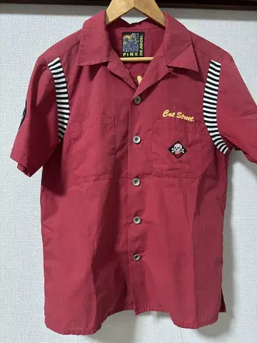 크림 소다 클래식 PINK DRAGON 볼링 셔츠