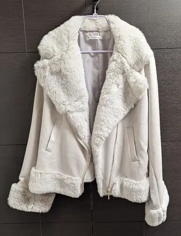 Re-J & Supure 페이크 스웨이드 라이더 자켓 3L