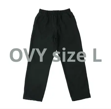 OVY 헤비 웨이트 와이드 스웨트 팬츠 블랙 맨투맨