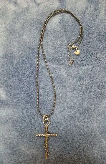 JOINT 실버 925 / 스피넬 콜라보 스네이크 십자가 목걸이