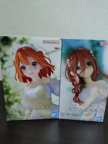 5등분의 신부 나카노 미쿠 나카노 네잎 피규어 2체 세트