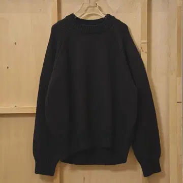 todayful 래글런 니트 풀오버 블랙