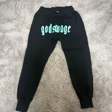 godsavage 블랙 조거 팬츠 S