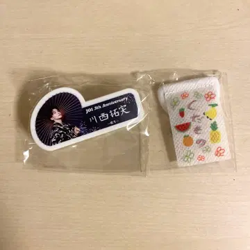 JO1 카와니시 타쿠미 축제 캡슐 토이 명찰 미니 태피스트리