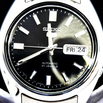 새상품급 SEIKO 7S26-0480 자동 와인딩 뒷면 투명 블랙 다이얼