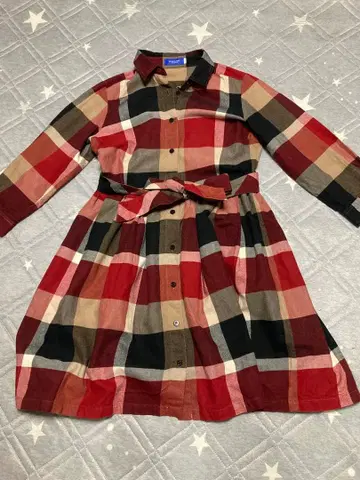 블루 레이블 크레스트브릿지 체크 셔츠 원피스