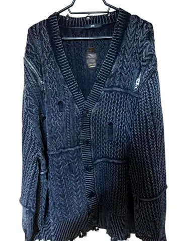 [ 인기 상품, 컨디션 최상 ] HARE:BIG 데미지 ZIP 가디건