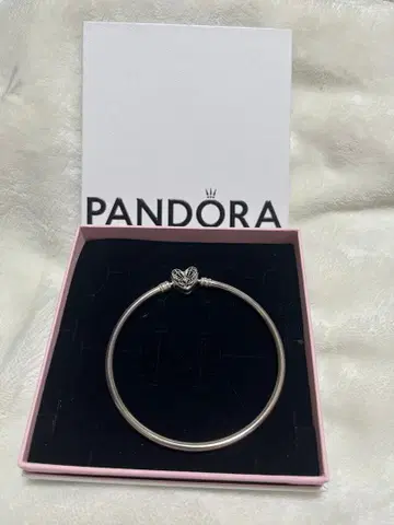 판도라 하트형 참 팔찌