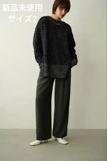 클라네 BASIC TUCK PANTS