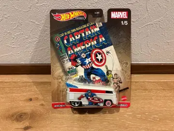 캡틴 아메리카 마블 핫휠 VW T1 DRAG BUS