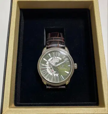 오로비안코 Orobianco 자동 와인딩 손목시계 스켈레톤 백 그린