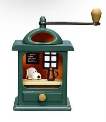 [중간 봉투 미개봉] 스누피 앤티크 디오라마 컬렉션 1 커피밀