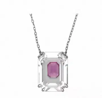 스와로브스키 목걸이 핑크 박스 포함