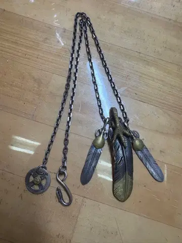 goro's 목걸이 선금금손톱 특대형 페더