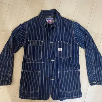 JOE McCOY 스트라이프 데님 자켓