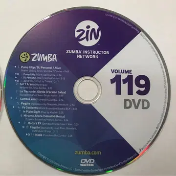 ZUMBA DVD vol119 최신 버전