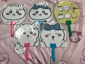 치이카와 (먼작귀) 하치와레 부채 5장 세트